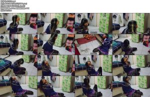 [亚洲绳艺] COS奴役黑丝JK制服KomiSan无法逃脱Part2绑匪回到KomiSan邀请她玩游戏komisan被绑成青蛙式-丝依依