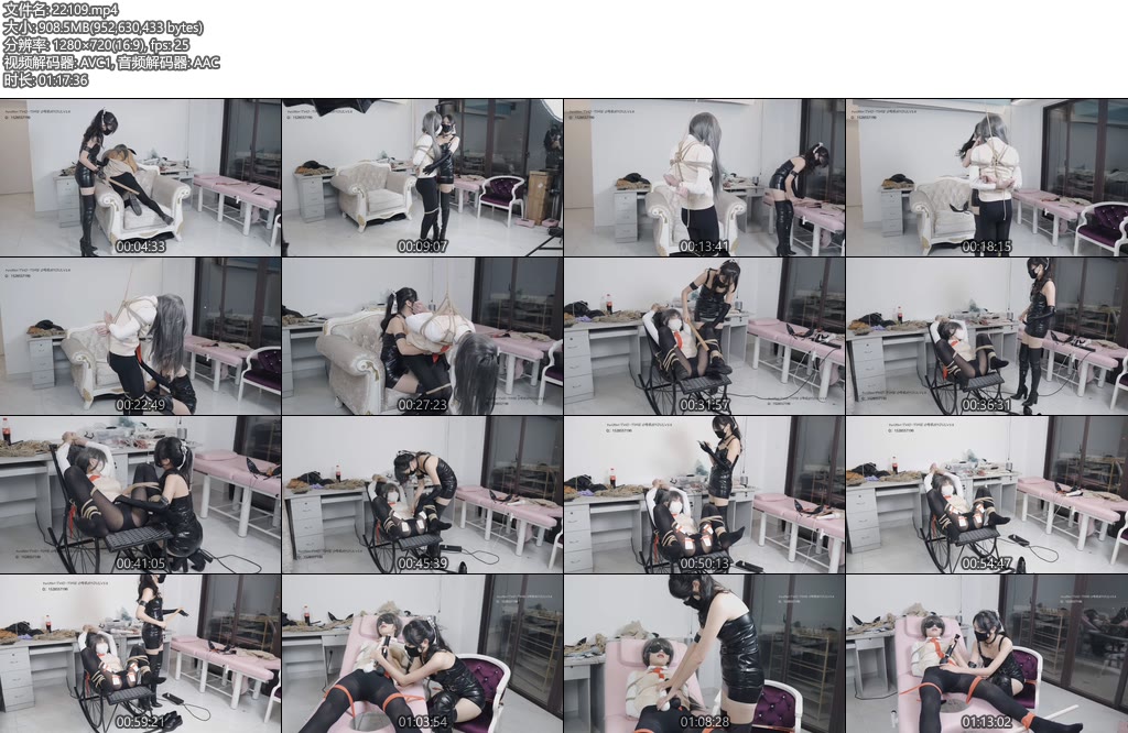 [绿帽学院] 女王 榨汁系列 鞭打榨汁抚摸电击双棒 COSPLAY 樱岛麻衣-丝依依