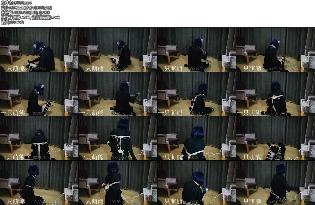 [一只萌熊] 开腿日式的自缚 同样的录了全过程 电击gs跟zdb 差点没顶住-丝依依