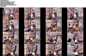 [缚心室] 强度拉满黑丝小美女吊缚大挑战上挑战连续在四种姿势下分别玩到喷水炮机AV棒强力输出最终完全脱力瘫软-丝依依