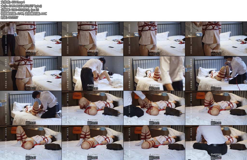 [绘绳绘摄] 女大学生第一次体验被捆绑调教-丝依依