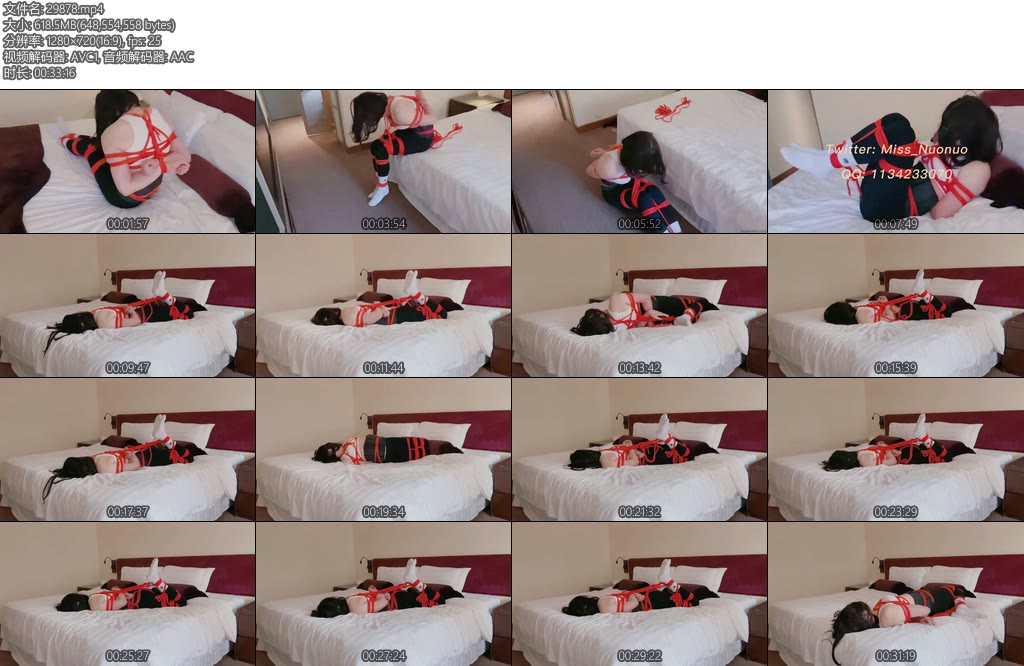 [亚洲绳艺] 诺诺一步一步被绑到动弹不得的瑜伽老师-丝依依