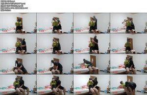 [小五哥] 出租屋里的游戏上毛巾塞嘴棒棒控制-丝依依