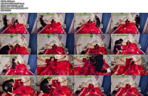 [山鬼原创] 新婚当天新娘被大字捆绑玩弄木拍拍打X_X语言羞辱下部-丝依依