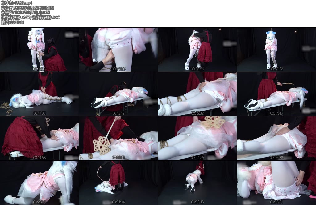 [莉雅原创] 素人兽娘的初次调教兽装微剧情SP强膏拘束-丝依依