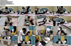 [嗷大喵] 紧缚折磨 海老缚放置地上+日式紧缚+极限紧缚驷马拉紧吊起再贴上电极-丝依依