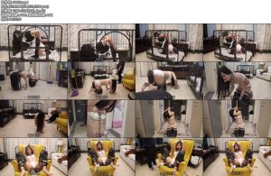 [夜未央] 我的私人奴隶女仆（下集） 戴尾巴的小M狗 铁笼固定（超难受）溜狗牵引 金属束缚 强制跪缚 开脚放置强制-丝依依