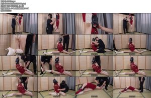 [象人原创] 以安强制长靴一字马单脚吊缚都这么湿了还说不喜欢捆绑-丝依依