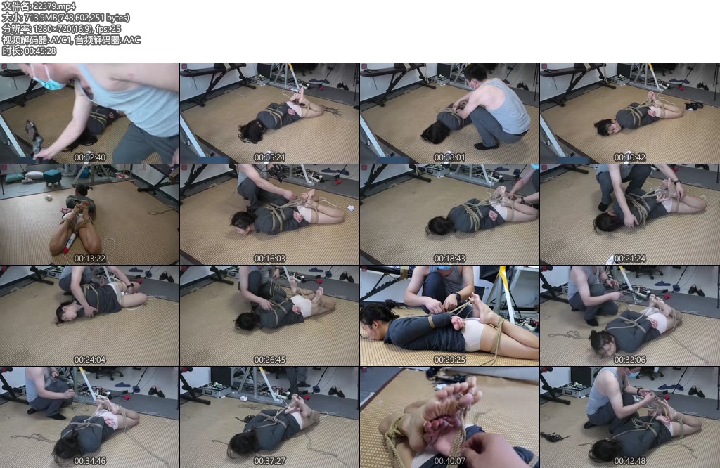 [绳之韵] 瑾瑜突破尺度OL风少女的鞭打TJ，分腿驷马、勒脚趾固定，丰胸挑逗、虐足-丝依依