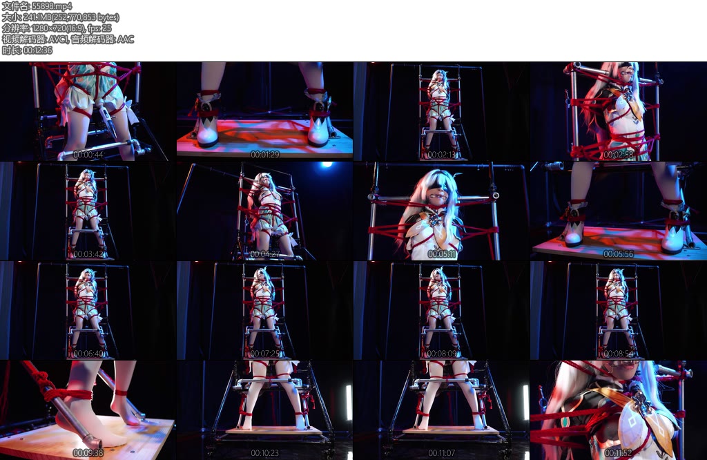 [人间牧场] 拘束屋第一期在拘束架中被完全拘束的流萤-丝依依