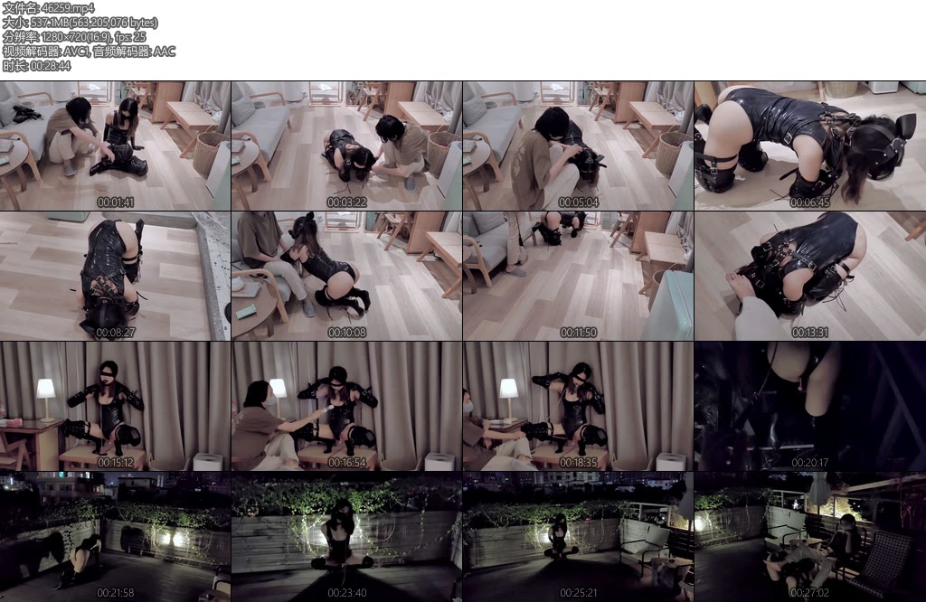 [海砂原创] 被拴在铁栏杆上的海砂在室外的露出经历-丝依依