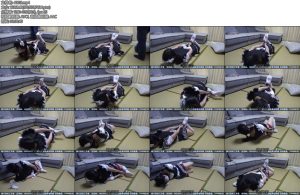 [新月原创] 玉箫同好定拍的一次女仆白丝驷马铐用八字铐加小手铐真的相当紧给钥匙都解不开-丝依依