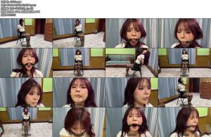 [云雀原创] 曼妮黑丝短裙捆绑胶带封嘴多种口球流口水-丝依依