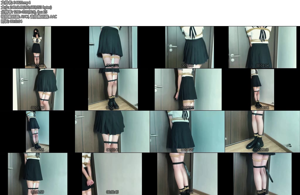 [凉叶子] JK叶子强制站立捆绑中的似碰非碰-丝依依