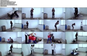 [樱束原创] 保鲜膜全包木乃伊制作装箱-丝依依