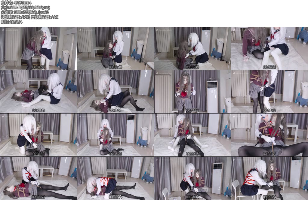 [亚洲绳艺] 刻猫猫伪娘男娘kigurumi贞操锁-丝依依