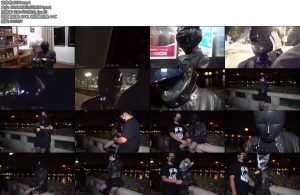 [闪闪原创] 闪闪工作室 黑胶头套深夜户外呼控游戏中被路人发现-丝依依