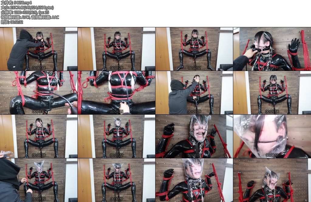 [D-Lemon] ラバー磔拘束袋呼吸制御-丝依依