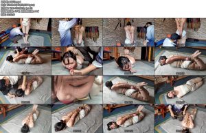 [老鬼原创] 初心制作闷热汗湿监禁折磨下集空姐重口原味丝袜堵嘴酷暑放置汗透欧式驷马-丝依依