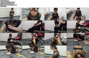 [一龙原创] 小赢全身黑丝狗奴调教-丝依依