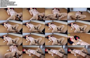 [路由原创] 新模体验小玩具原味黑丝堵嘴丝袜内衣小玩具首次体验感觉不错-丝依依