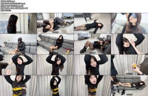 [比尔原创] 失败的特工吊手绑皮鞭扇耳光针扎胸锤肚玩弄-丝依依