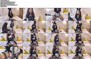 [MuMuzi] 大家好我是兔子女仆女女QG这样的情趣服装一样要狠狠的玩对吗爽到声音身体打颤QG筋膜枪嘟嘴黑丝直臂鸭子坐束腿-丝依依