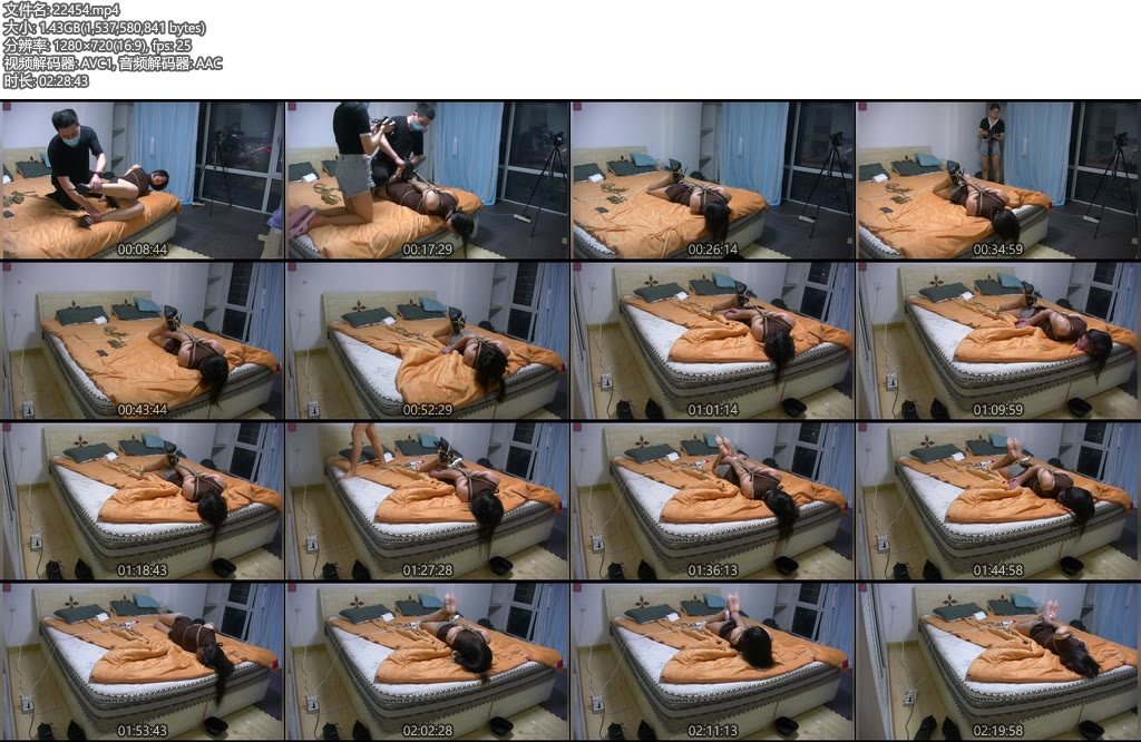 [绳之韵] 放置游戏的极限挑战！耐力型选手菲菲九小时极限放置（第一段）超级并肘驷马、股绳固定棒、口球、口水收集-丝依依