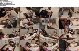 [清晨原创] 极限五花驷马黑丝口球蒙眼在桌子上放置-丝依依