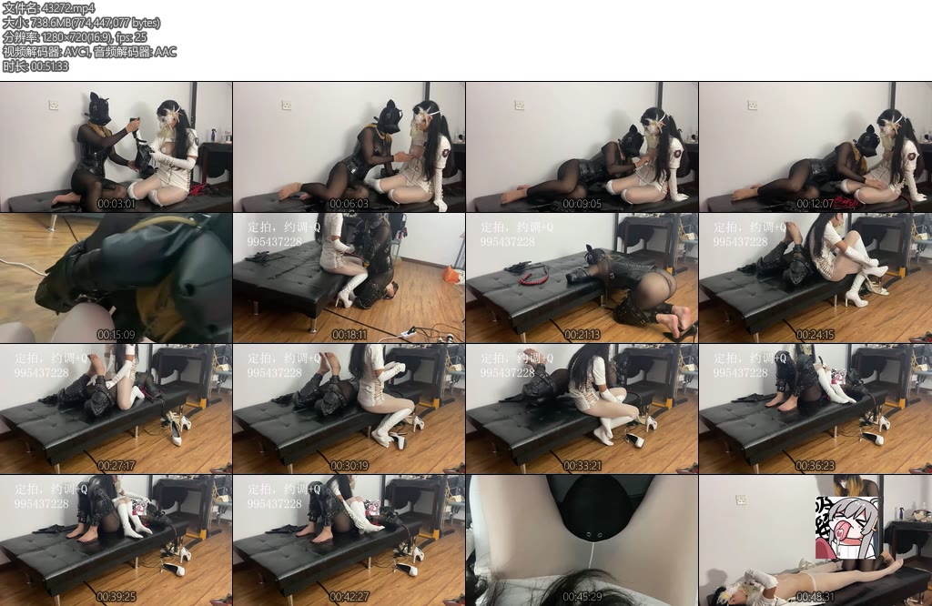 [亚洲绳艺] 灵宁心甘情愿给小艾当狗给主人舔爽了搞笑向K9-舔银&TK-丝依依