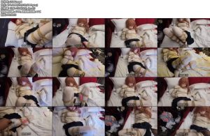 [东南原创] 足控狂喜驷马棒长腿M周末变娃zentaiKIGURUMI娃娃娃娃变身OL 白丝泳衣-丝依依