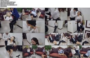 [一往情深] 姐妹被劫持超严厉丝袜塞嘴胶带严密封嘴丝袜套头折磨-丝依依