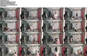 [鑫鑫原创] Kiger和娅妤身着JK白丝一起被绑，驷马吊起来一顿鞭打-丝依依