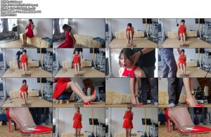 [绳之韵] 优秀假期工瑾瑜娇艳红超短夜店裙（第一集）绳子和开口器的游戏-丝依依