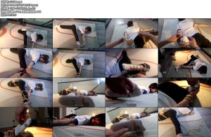 [吴越原创] 佳乐少女瑜伽与绳（第一集）之猫爪式难受的捆绑可爱的女孩有点脏的小白袜-丝依依