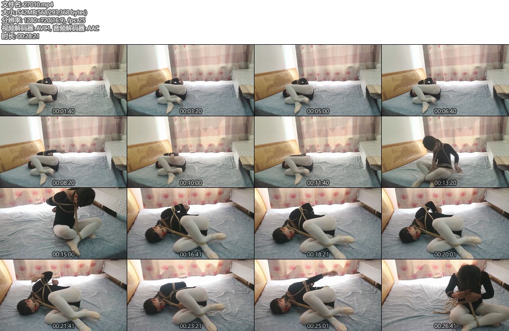 [臭脚妹妹] 舞蹈生被绑挣脱白丝舞蹈鞋团缚重制版-丝依依