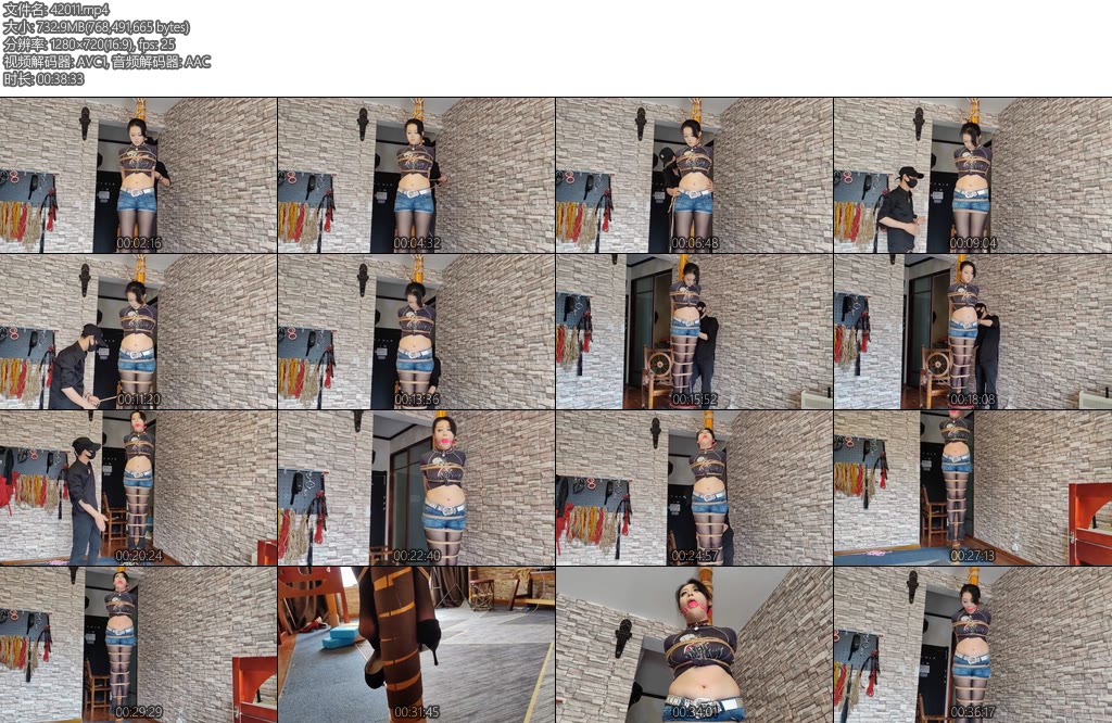 [一绳所爱] 柱缚悬空-丝依依