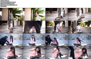 [锐度主张] 嫣儿 户外景区捆绑拍摄现场表演独自解缚-丝依依