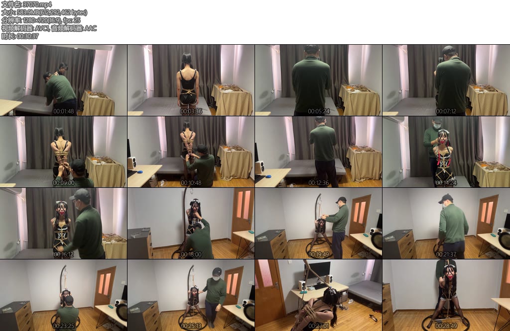 [玩奴原创] 美少女欣妍高跟女仆罚站分腿吊缚巨大马具口球挠痒黑丝并肘直臂上铐-丝依依