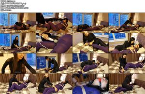 [JS原创] 闺蜜游戏3下 女女捆绑 紧身衣 强迫闻脚 舔足 棒刺激双双-丝依依