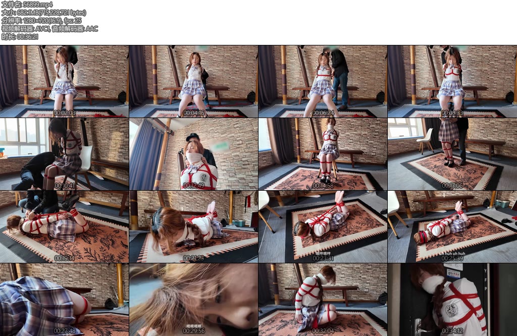 [一绳所爱] 姐妹劫难上娜娜假装被绑架遭遇假戏真做严厉堵嘴驷马捆绑她能否自主逃脱-丝依依