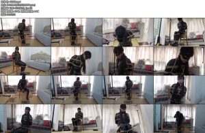 [新月原创] 玉箫简单粗暴的黑色胶衣胶手套皮袜长筒皮靴坐缚挣扎到挣脱为止-丝依依