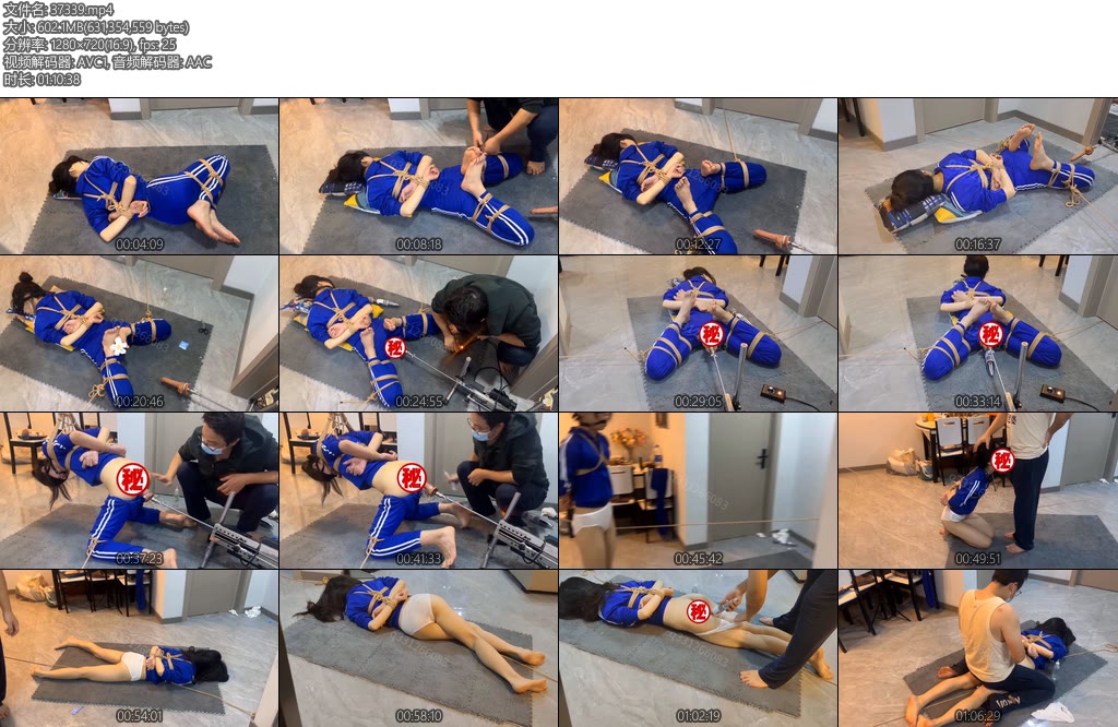 [欢乐谷] 高强度运动美女PJ深度版 作客惩戒学院全包丝袜羞辱女神K9套装-丝依依