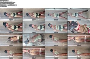 [涵涵原创] TM浴室系列一把小m分腿绑在浴室中再固定一根筋膜枪小m下面受到刺激不断扭动着身体前后迎合-丝依依