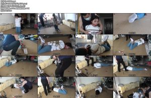 [绳之韵] 小学妹瑾瑜极限直臂驷马放置，大口球，驷马挣扎鞭打-丝依依