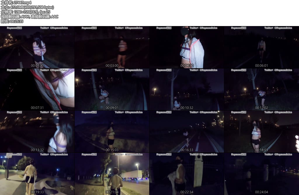 [Raymond] 老婆真空铃铛乳夹性感上衣捆绑散步户外妻子手铐人前-丝依依