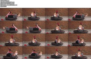 [欧美绳艺] Krelly Hogtie on the turntable in high heels and taped mouth-丝依依