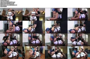 [欧美绳艺] Alex Coal Rope Bunny Strict Hogtied-丝依依