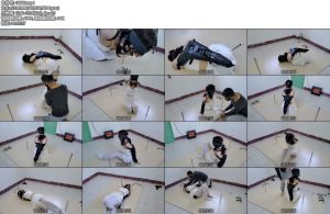 [浅浅原创] 女奴戴着项圈锁在地板的铁环上-丝依依