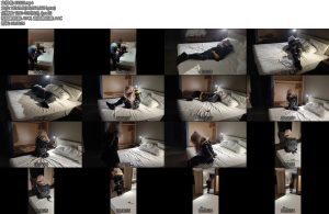 [Cosplay] 少女前线UMP45伪娘扎带捆绑放置挣扎-丝依依